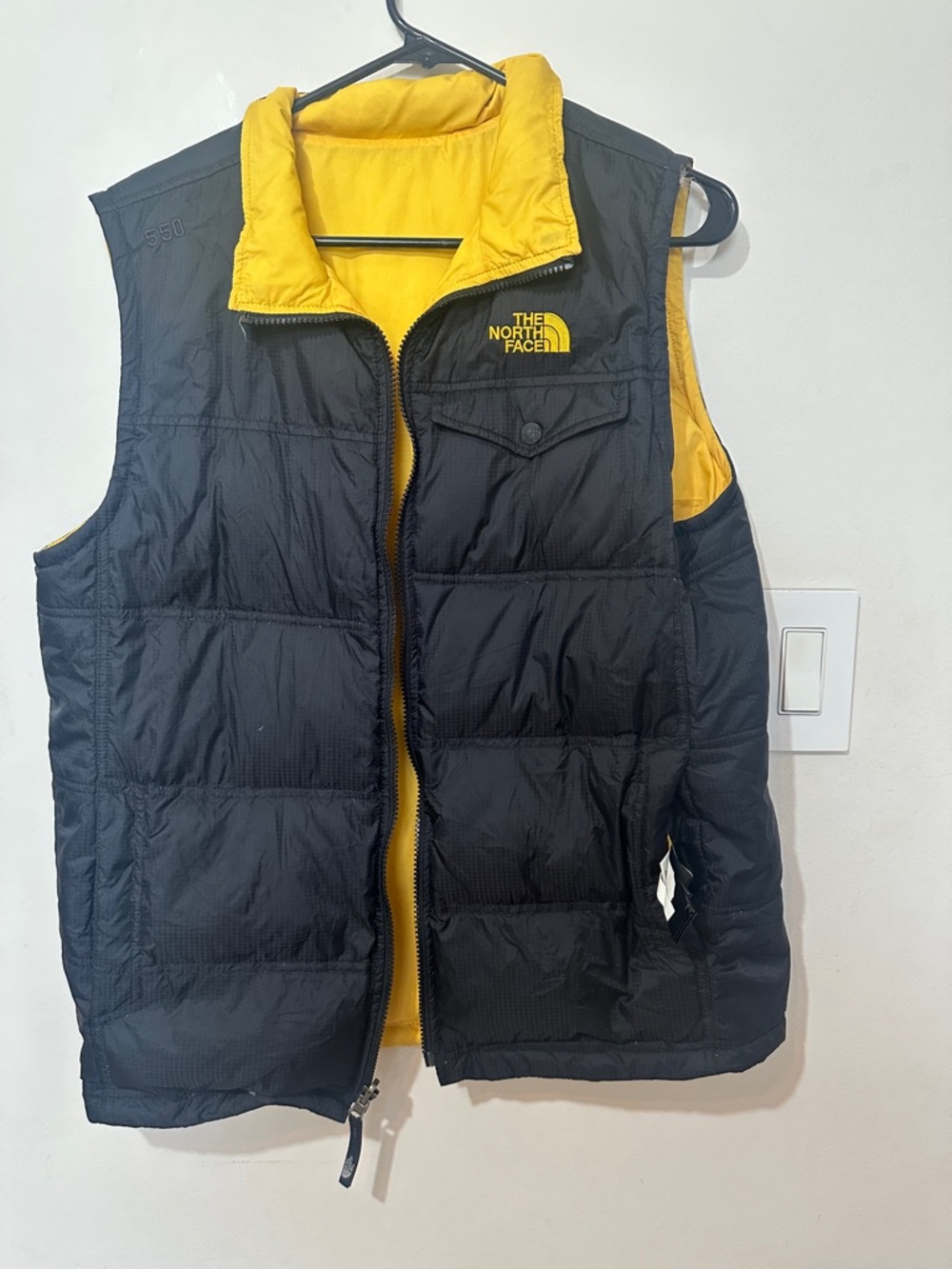 The North Face Black Ripstop Quilted Jacket with Logo Patch